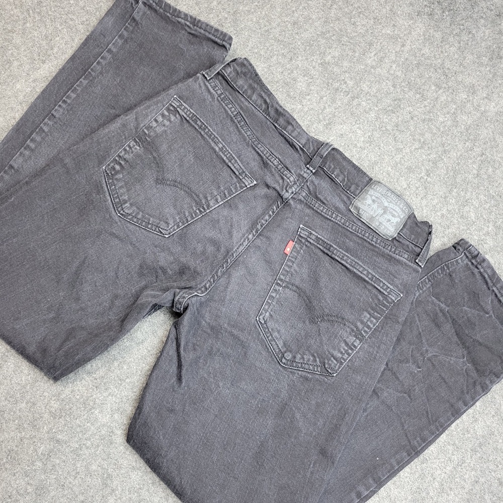 Levis 541 Jeans Mens 32x32 Black Denim Athletic Fit Stretch Casual Everyday City
